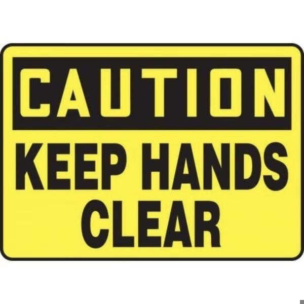 Accuform OSHA CAUTION SAFETY SIGN KEEP HANDS MEQM623XV - main